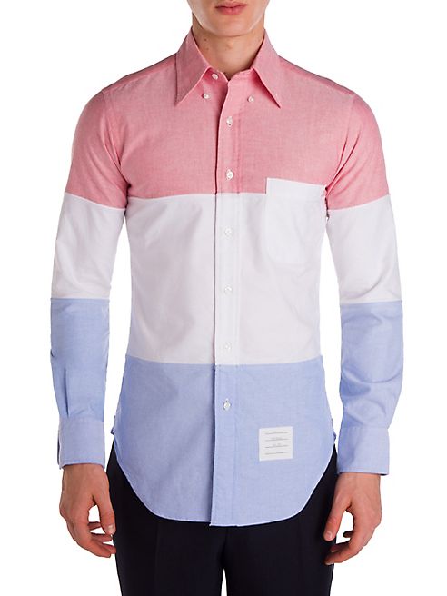 Thom Browne - Three-Panel Cotton Shirt