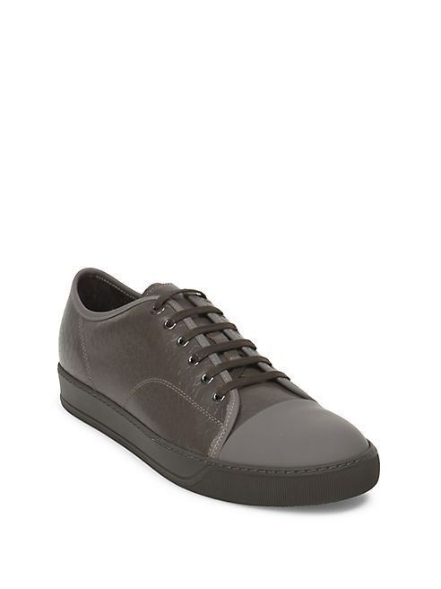 Lanvin - Crackled Leather Sneakers