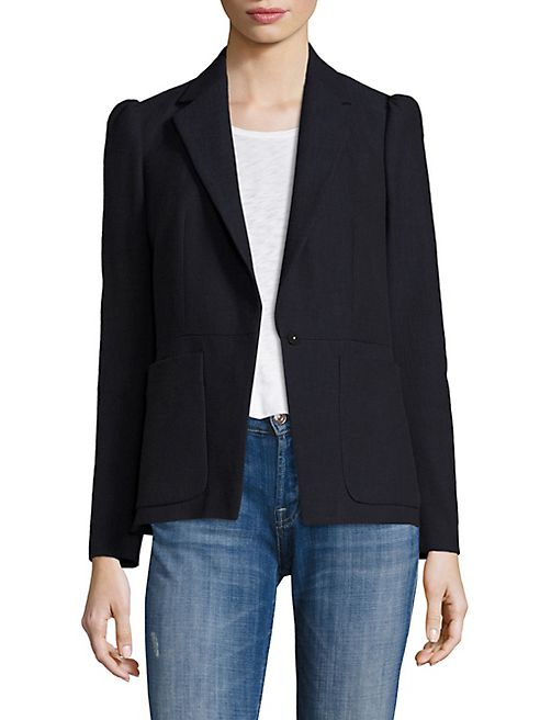 Rebecca Taylor - Puffed Sleeve Slub Blazer