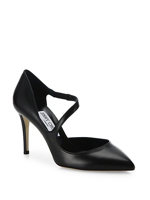 Jimmy Choo - Davos Leather Pumps