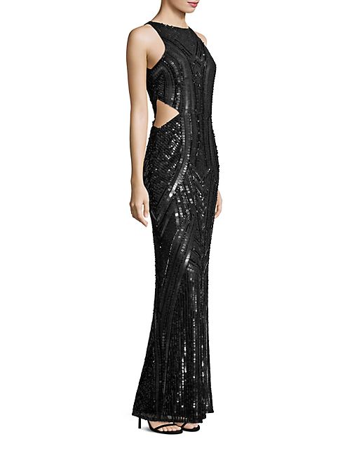 Parker Black - Paulina Embellished Cutout Gown