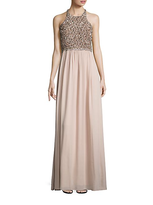 Parker Black - Cassey Embellished Open-Back Gown