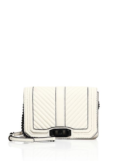 Rebecca Minkoff - Love Small Chevron Quilted Leather Crossbody Bag