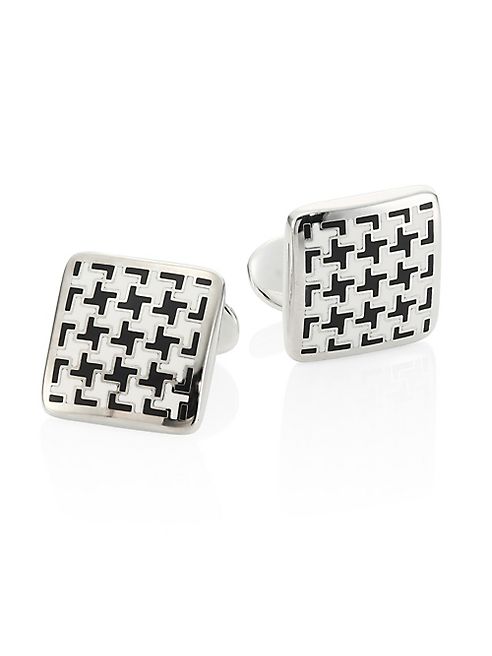 David Donahue - Houndstooth Sterling Silver Cuff Links