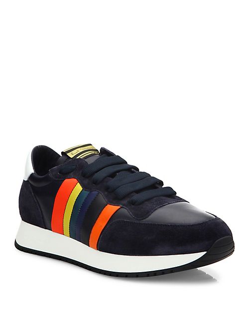 Paul Smith - Striped Low-Top Leather Sneakers