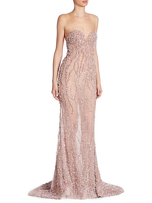 Berta - Beaded Illusion Gown