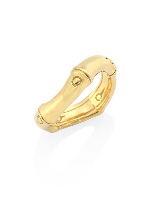 John Hardy - Bamboo 18K Yellow Gold Curved Band Ring