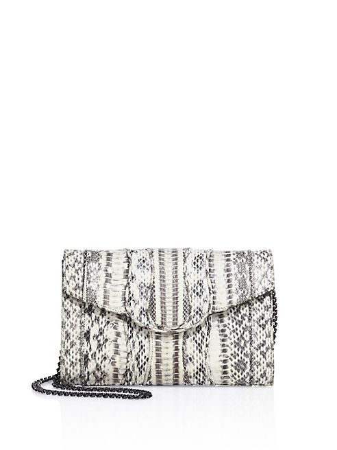 Khirma New York - Herzog Water Snakeskin Clutch