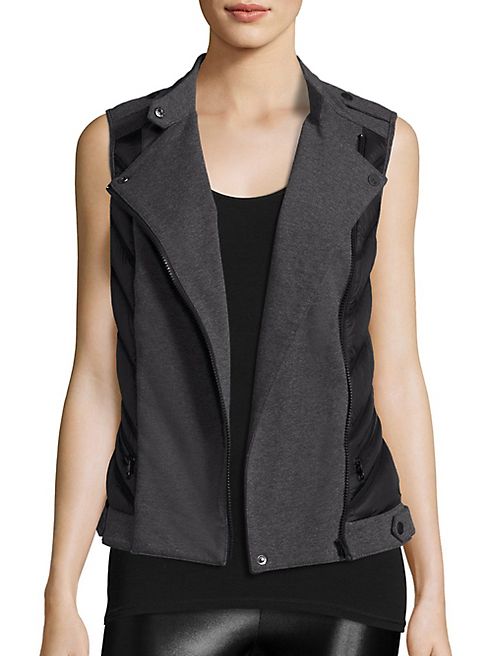 Blanc Noir - Dual-Media Moto Vest