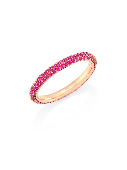 Kwiat - Moonlight Pink Sapphire & 18K Yellow Gold Band Ring