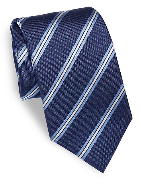 ISAIA - Striped Silk Tie