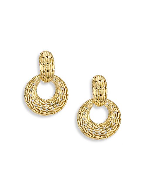 John Hardy - Classic Chain 18K Yellow Gold Drop Earrings