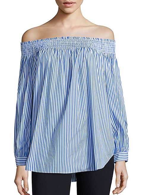 Polo Ralph Lauren - Striped Off-The-Shoulder Top