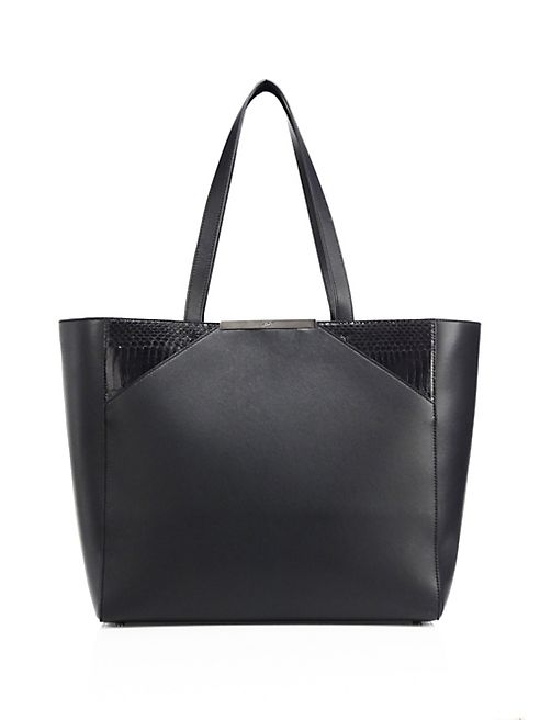 Khirma New York - Christi Nappa Leather & Watersnake Tote