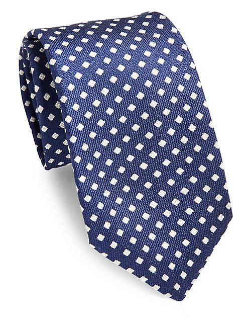 ISAIA - Geometric Silk Tie