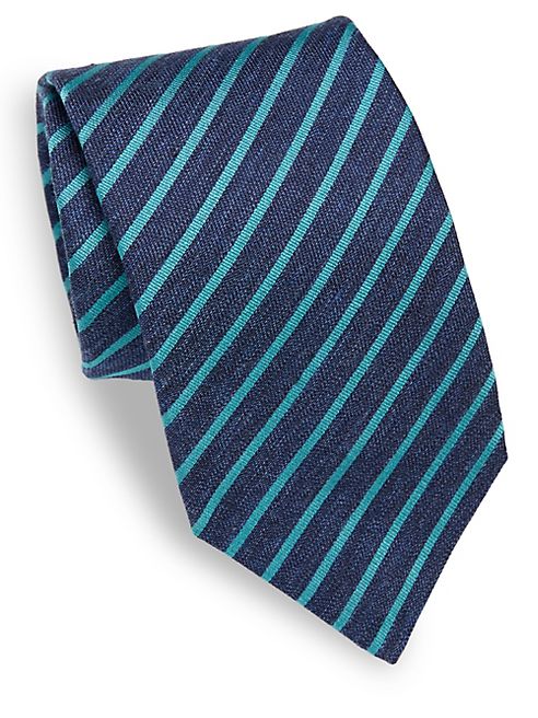 ISAIA - Striped Silk Tie