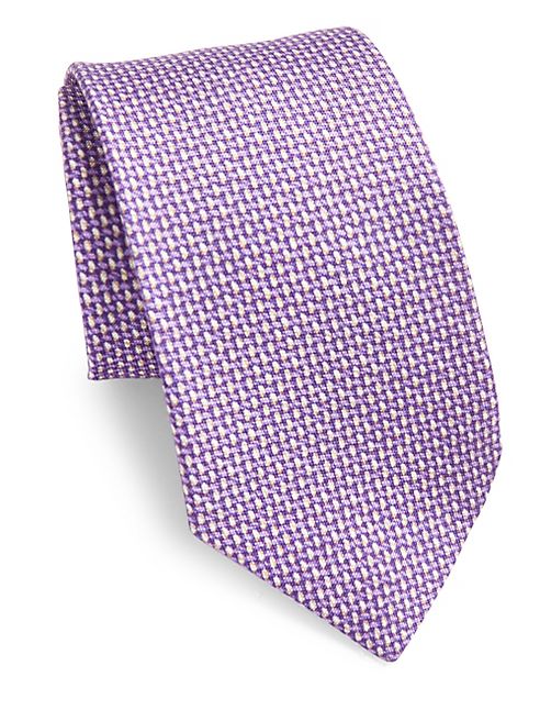 ISAIA - Abstract-Print Silk Tie