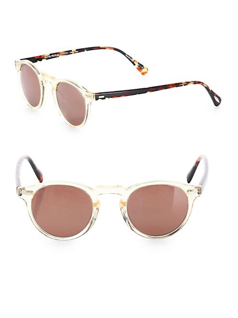 Oliver Peoples - Gregory 47MM Round Sunglasses