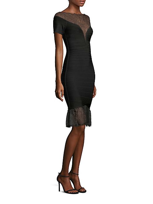 Herve Leger - Knit Lace Dress