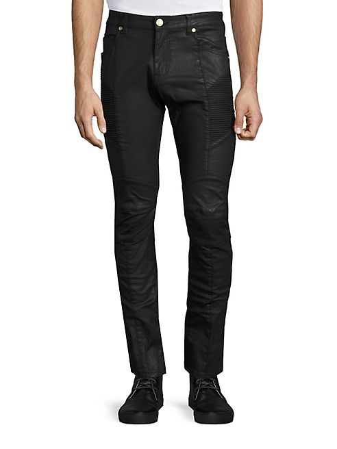 Pierre Balmain - Slim-Fit Moto Jeans