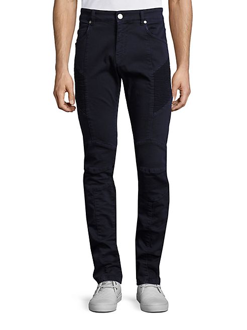 Pierre Balmain - Slim-Fit Moto Jeans