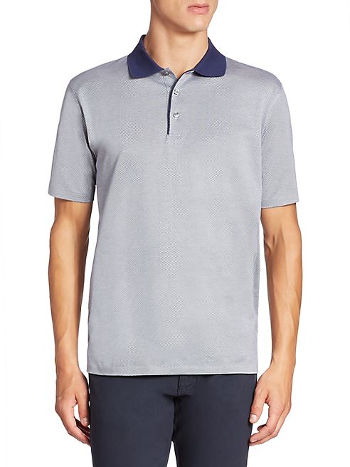 Ermenegildo Zegna - Short Sleeve Cotton Polo