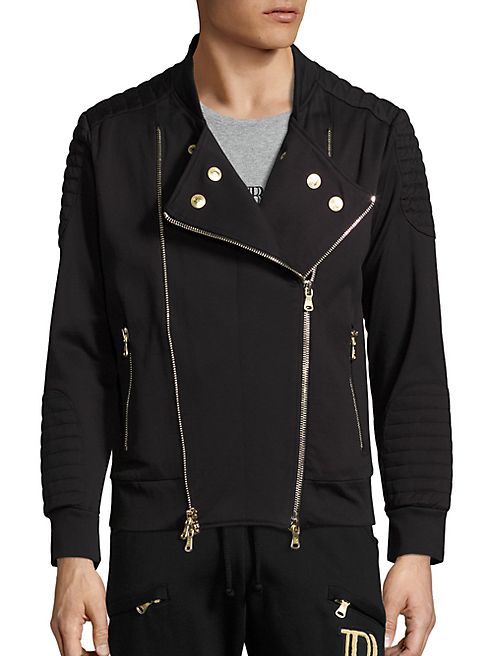 Pierre Balmain - Zip-Front Moto Jacket