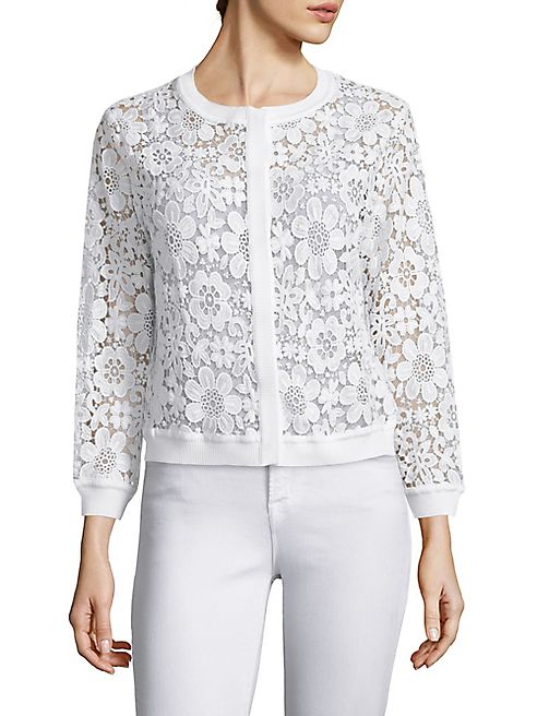 Saks Fifth Avenue Collection - Floral Lace Cardigan