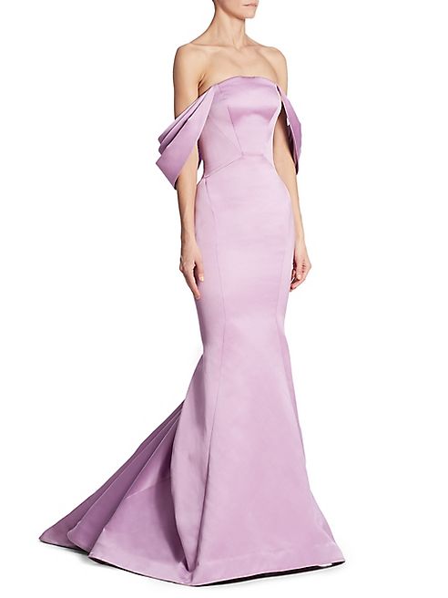 Zac Posen - Strapless Draped Gown