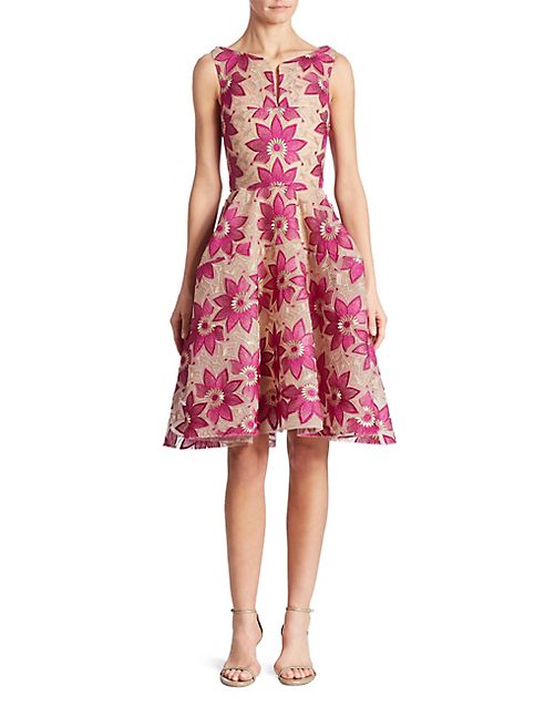 Zac Posen - Floral Embroidered Dress