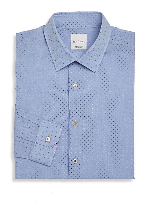 Paul Smith - Regular Fit Woven Dotted Dress Shirt