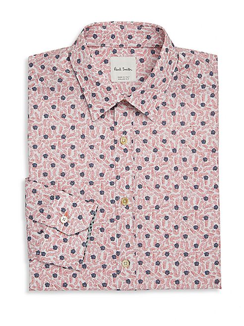 Paul Smith - Floral Print Cotton Dress Shirt