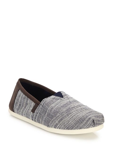 TOMS - Textured Alpargata Slip-Ons