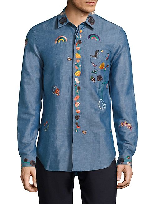 Paul Smith - All Over Embroidered Shirt