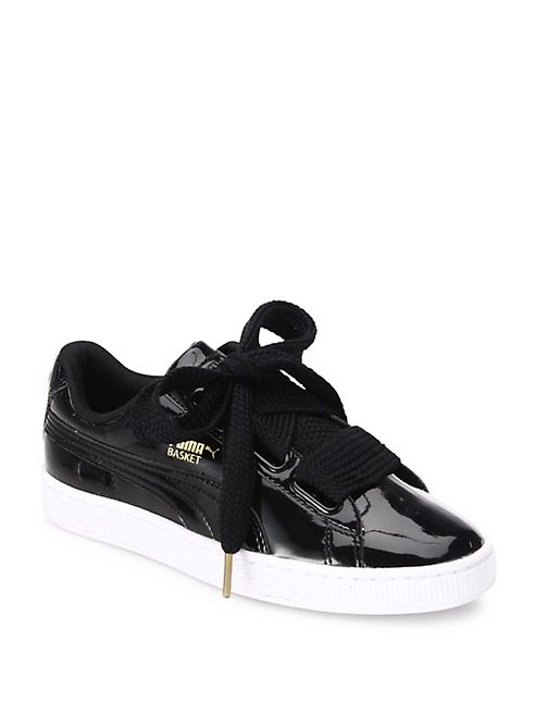 PUMA - Basket Heart Patent Sneakers