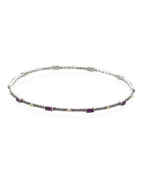 Konstantino - Nemesis Amethyst & 18K Yellow Gold Bangle