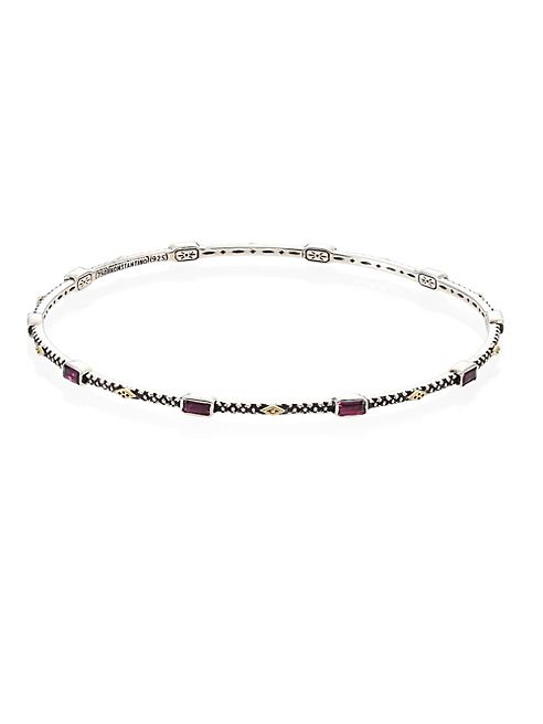 Konstantino - Nemesis Rhodolite & 18K Yellow Gold Bangle