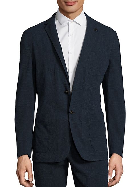 Michael Kors - Seersucker Solid Blazer