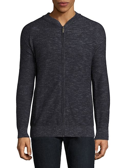 Barbour - Linen-Blend Zip-Front Sweater