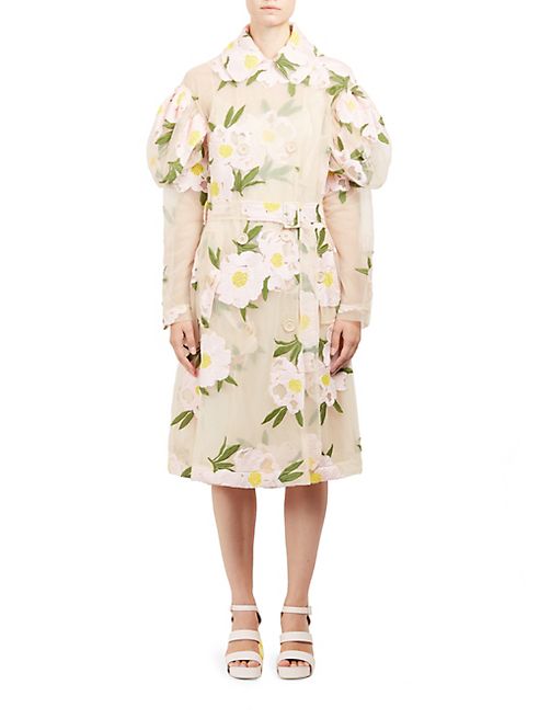 Simone Rocha - Double Breasted Floral Jacket