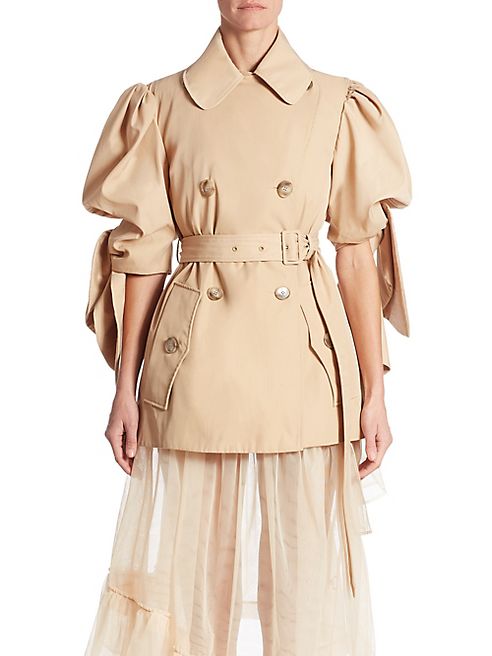 Simone Rocha - Twill Knotted Sleeve Jacket