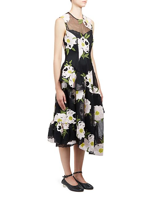 Simone Rocha - Sleeveless Floral Dress