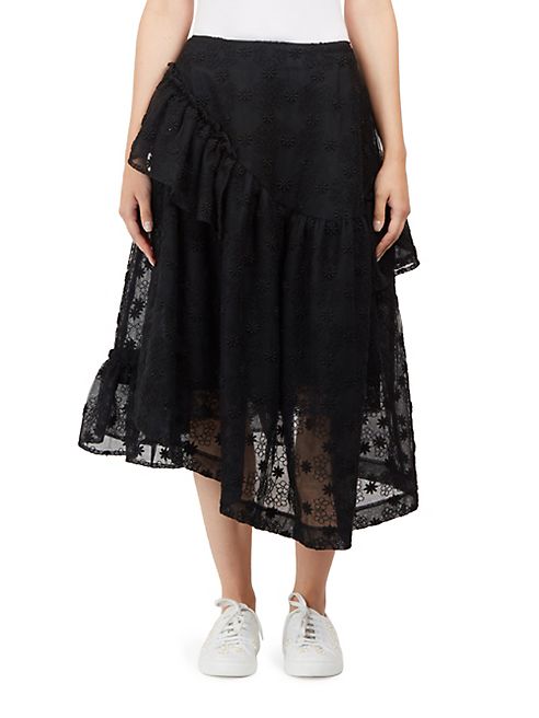 Simone Rocha - Tiered Floral Skirt