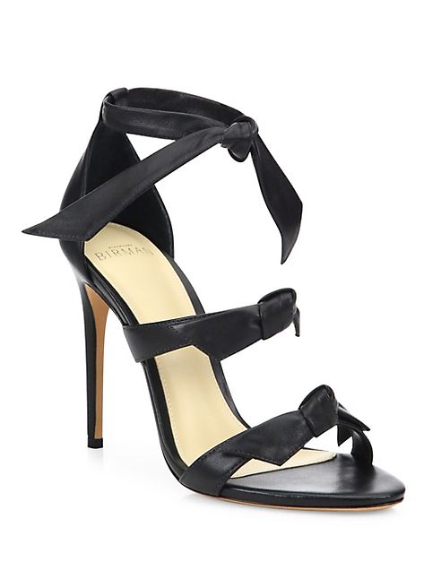 Alexandre Birman - Lolita Bow Leather Sandals