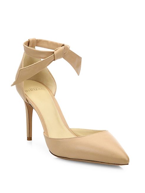 Alexandre Birman - Cristinah Leather d'Orsay Ankle-Strap Pumps