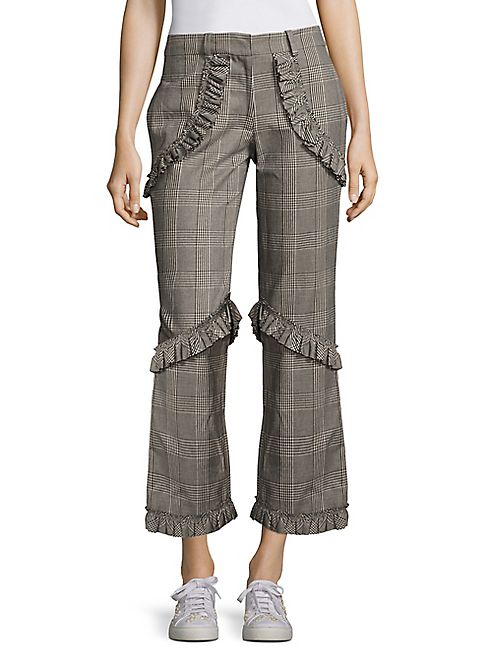 Simone Rocha - Checked Ruffle Pants