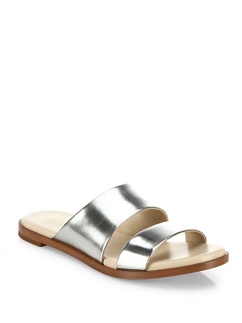 Cole Haan - Anica Metallic Leather Slides