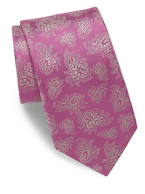 Charvet - Paisley Embroidered Silk Tie