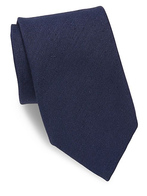 Charvet - Silk & Linen Blend Twill Tie