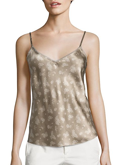 Vince - Calico Floral-Print Silk Camisole
